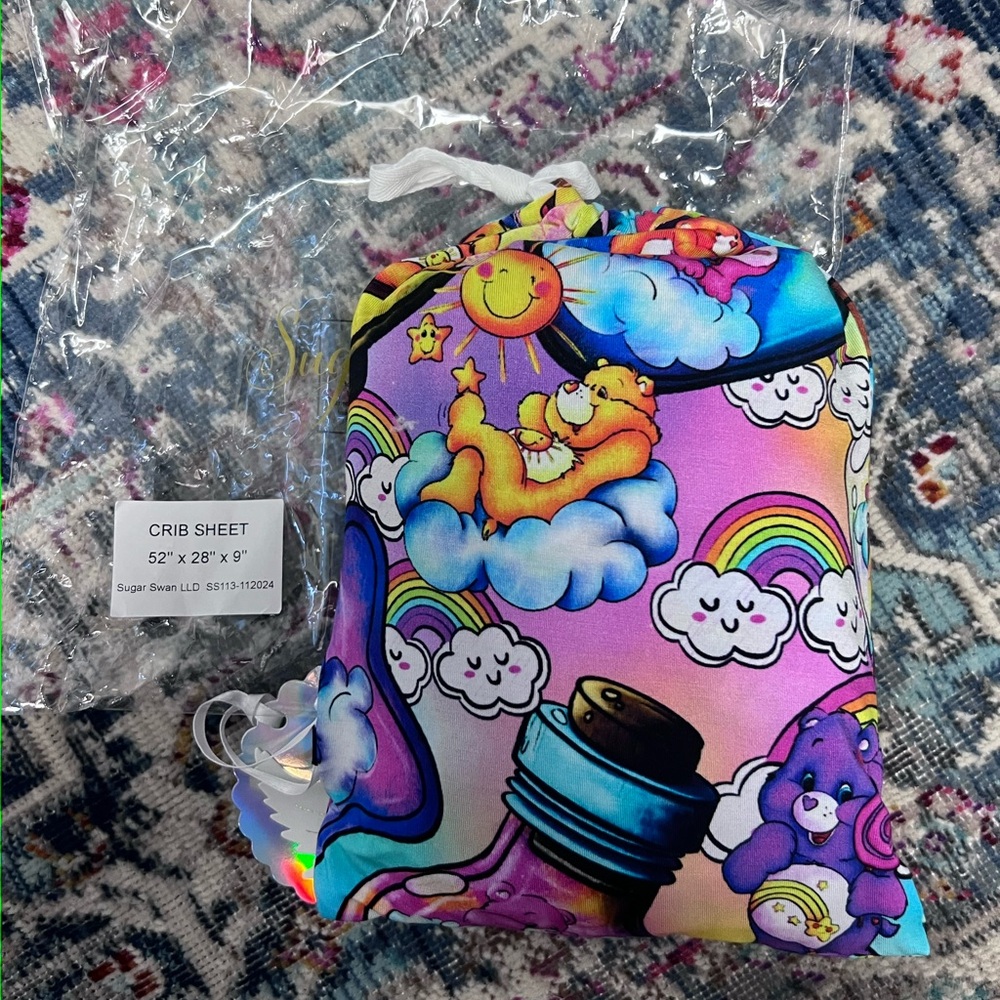 Care Bears Bamboo Crib Sheet